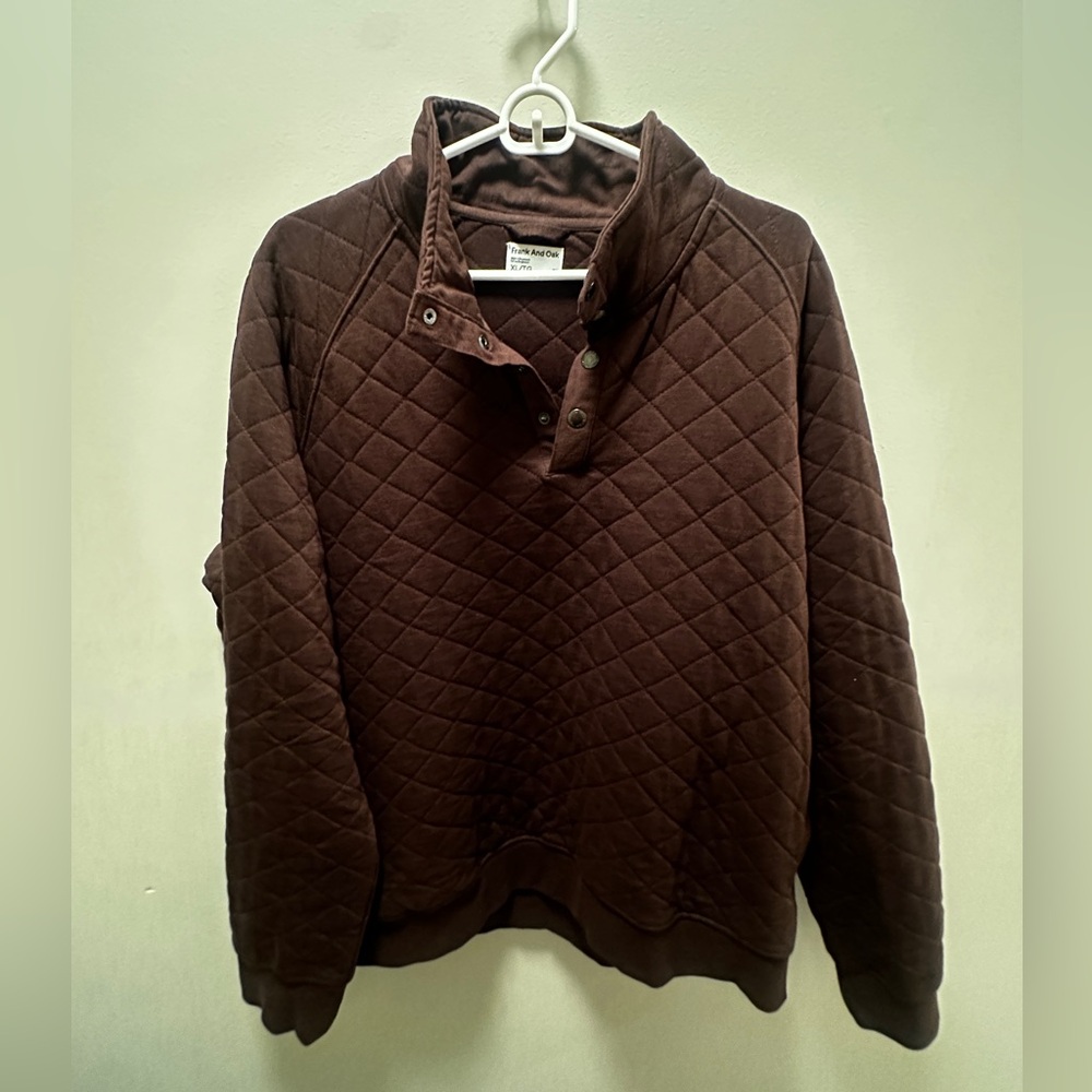 Frank and Oak Quilted Pop-Over in Espresso